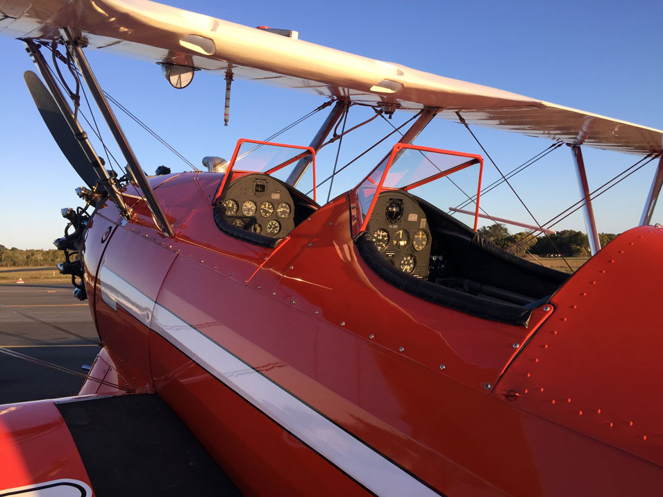 Stearman cockpit