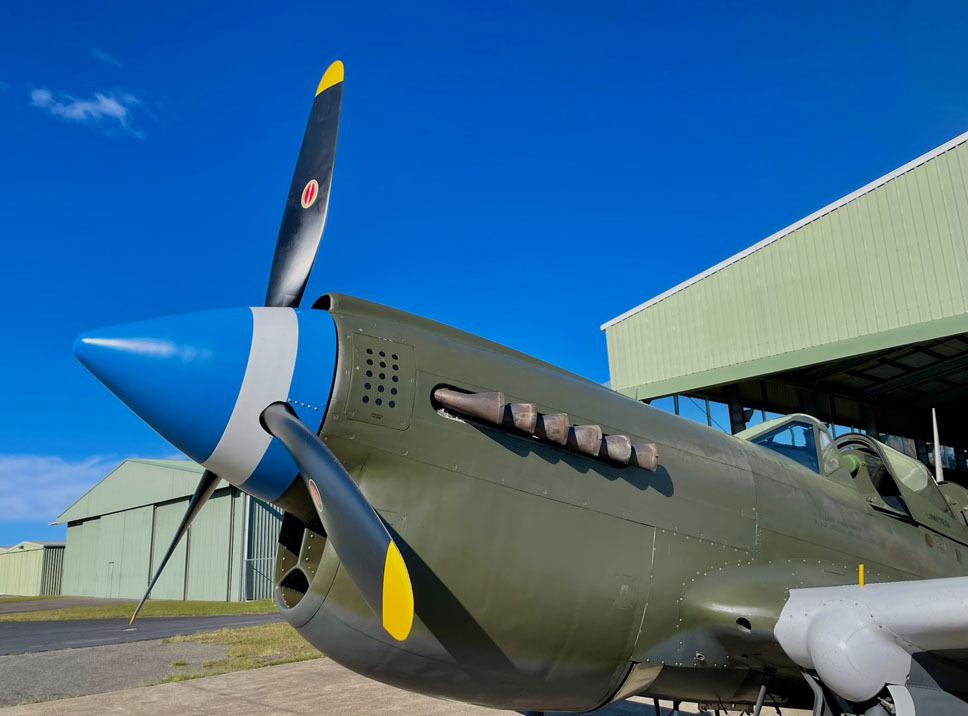 Kittyhawk plane side view