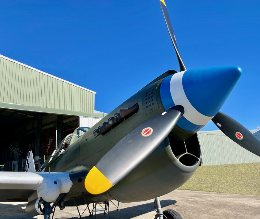 Kittyhawk plane front view
